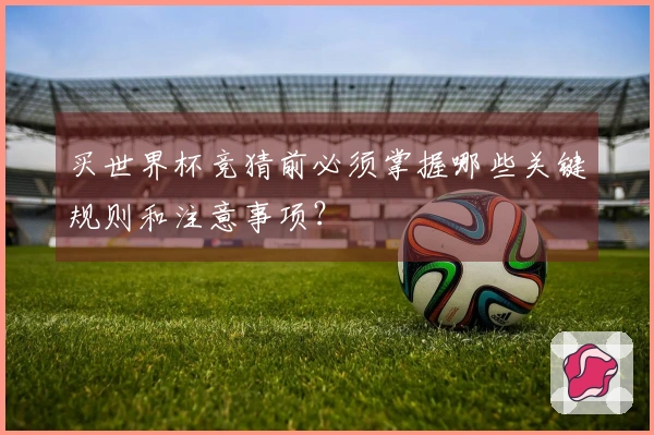 买世界杯竞猜前必须掌握哪些关键规则和注意事项？